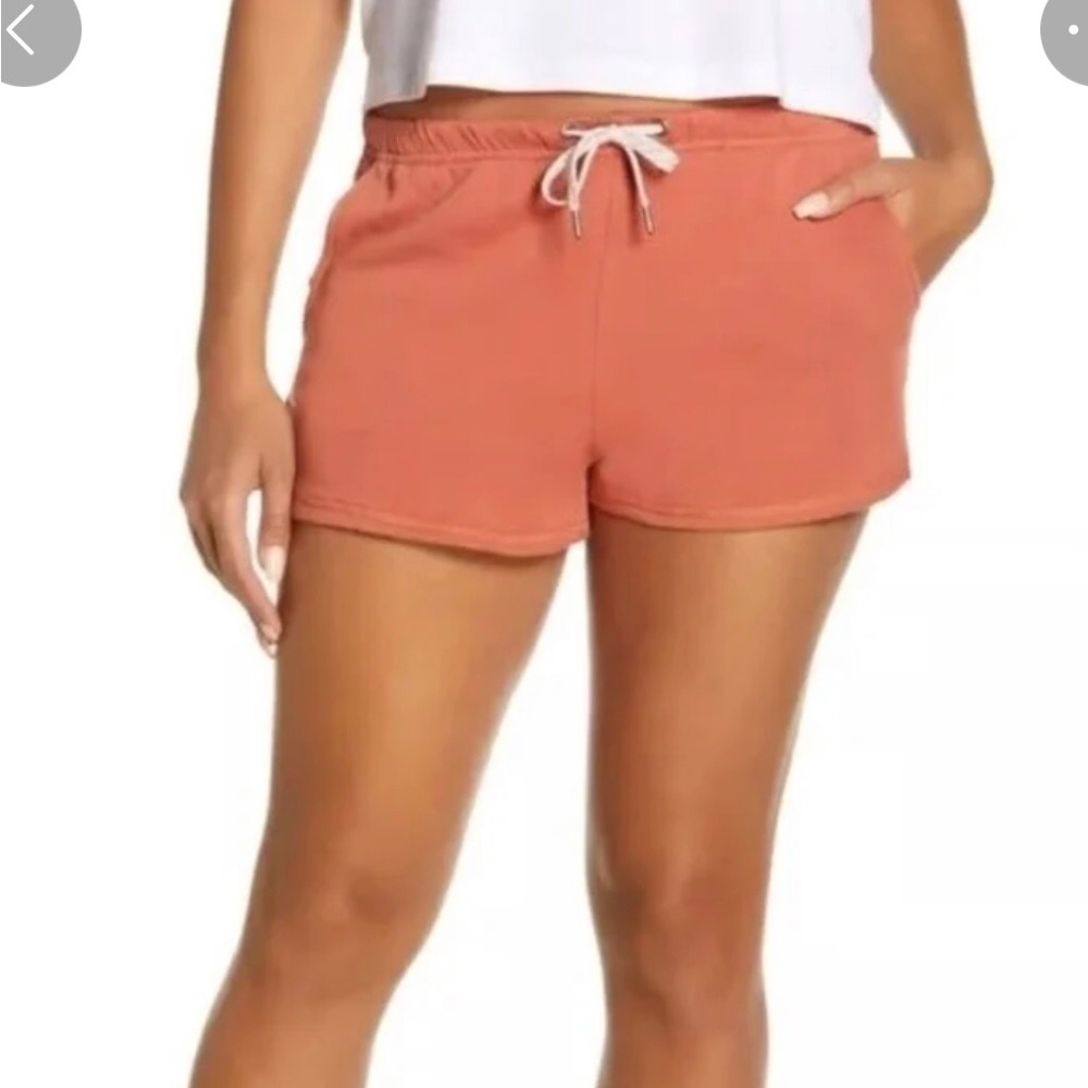 Vuori Everyday Drawstring Terry Shorts - Rust Size XS